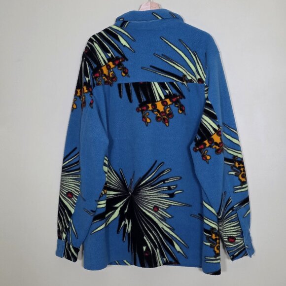 Nike LeBron Sherpa Shacket Mens XXL Dutch Blue Buttons Pockets Shirt DA6707-469 - Picture 2 of 16